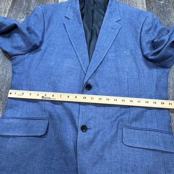 Rodd and Gunn Original Fit Sport Coat Mens L Two-Button Casual Jacket Blue Linen - Picture 9 of 16
